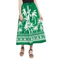 thumbnail image 2 of Oussum Women's Skirt A-Line Long Maxi Rayon Elastic Waist Midi Skirt's, 2 of 7