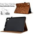 thumbnail image 4 of SaniMore Case for Samsung Galaxy Tab A8 Case 10.5" 2022 SM-X200/X205, PU leather Embossed Tree with Auto Sleep/Wake Pen Holder Card Slots Anti-slip Strip Flip Folio Wallet Business Cover, Brown, 4 of 9