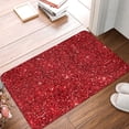 thumbnail image 4 of Goofa 16"x24" Inches Red Glitter Doormats for Outdoor Entrance - Non-Slip Welcome Mat, Heavy Duty Door Mats Outdoor, Spring Doormat, 4 of 9