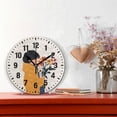 thumbnail image 2 of Yayeee 10" Wall Clock Battery Operated Quartz Round Silent Non-Ticking Home Decor,Cartoon Flowers, 2 of 6