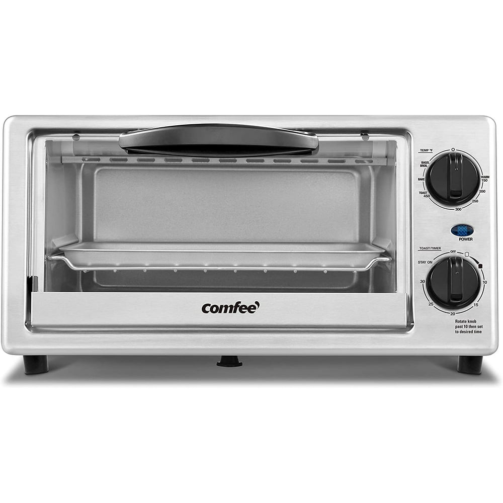 COMFEE Toaster Oven Countertop, 4Slice, Compact Size, Easy to Control