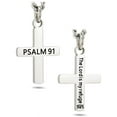 thumbnail image 4 of Men's Stainless Steel Psalm Cross Necklace- Psalm 91 by Shields of Strength, 4 of 4