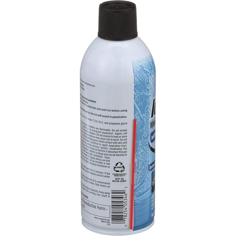 CRC Windshield De-Icer: Ready to Use - Premixed, Windshield Treatment,  De-Icer, Aerosol Spray Can