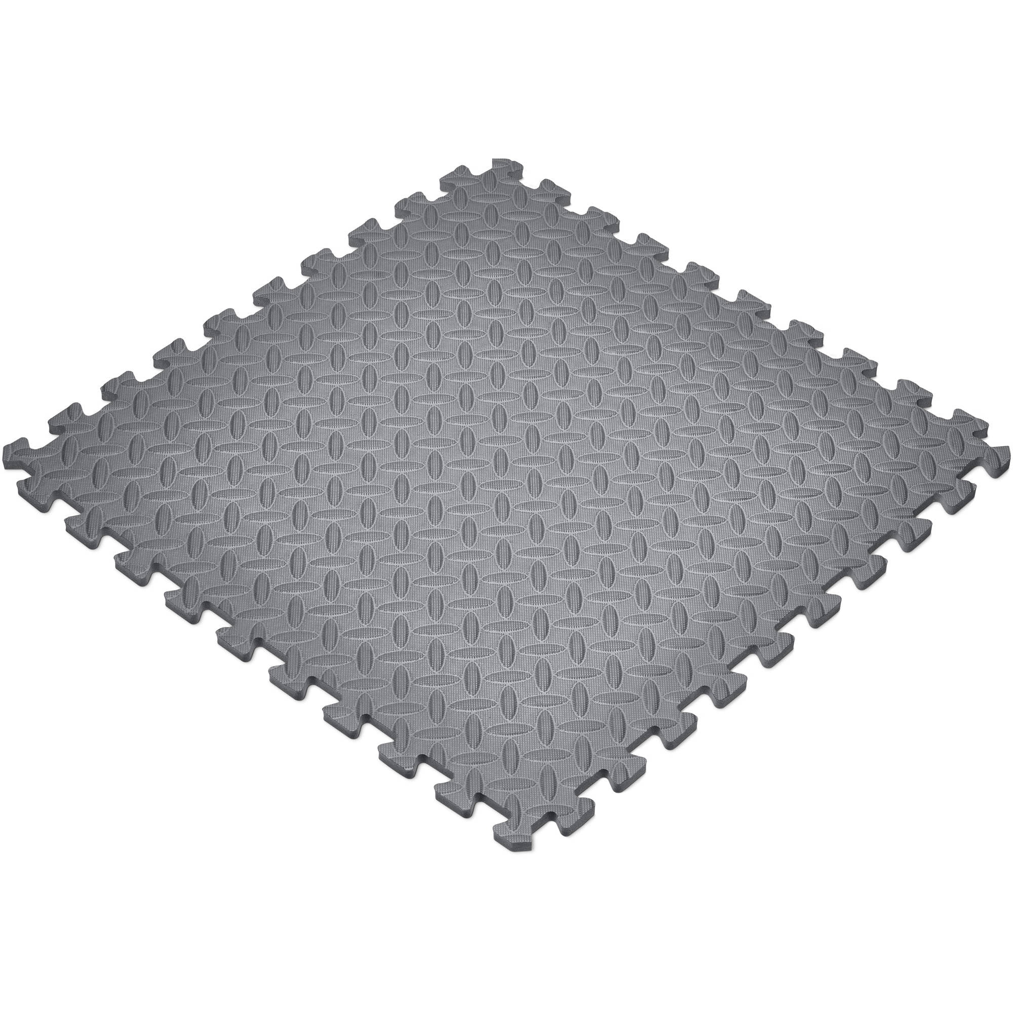Norsk 24 sq ft Interlocking Foam Floor Mat, 6Pack, Gray