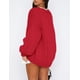 thumbnail image 2 of Suéter PRETTYGARDEN de Punto Grueso con Frente Abierto Rojo M, 2 of 8