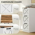 thumbnail image 4 of HOMCOM 3 Drawer File Cabinet, Filing Cabinet Fits Letter/A4 Size, White, 4 of 10