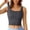 Grey, variant on Women's Tops A Fashionable And Casual Women's Ruffled Sleeveless Breathable Vest Top Big And Tall Top Compression 4xl Womens Tops 3 Pk Compression Shirt Big Tops Muscle Tee Women
