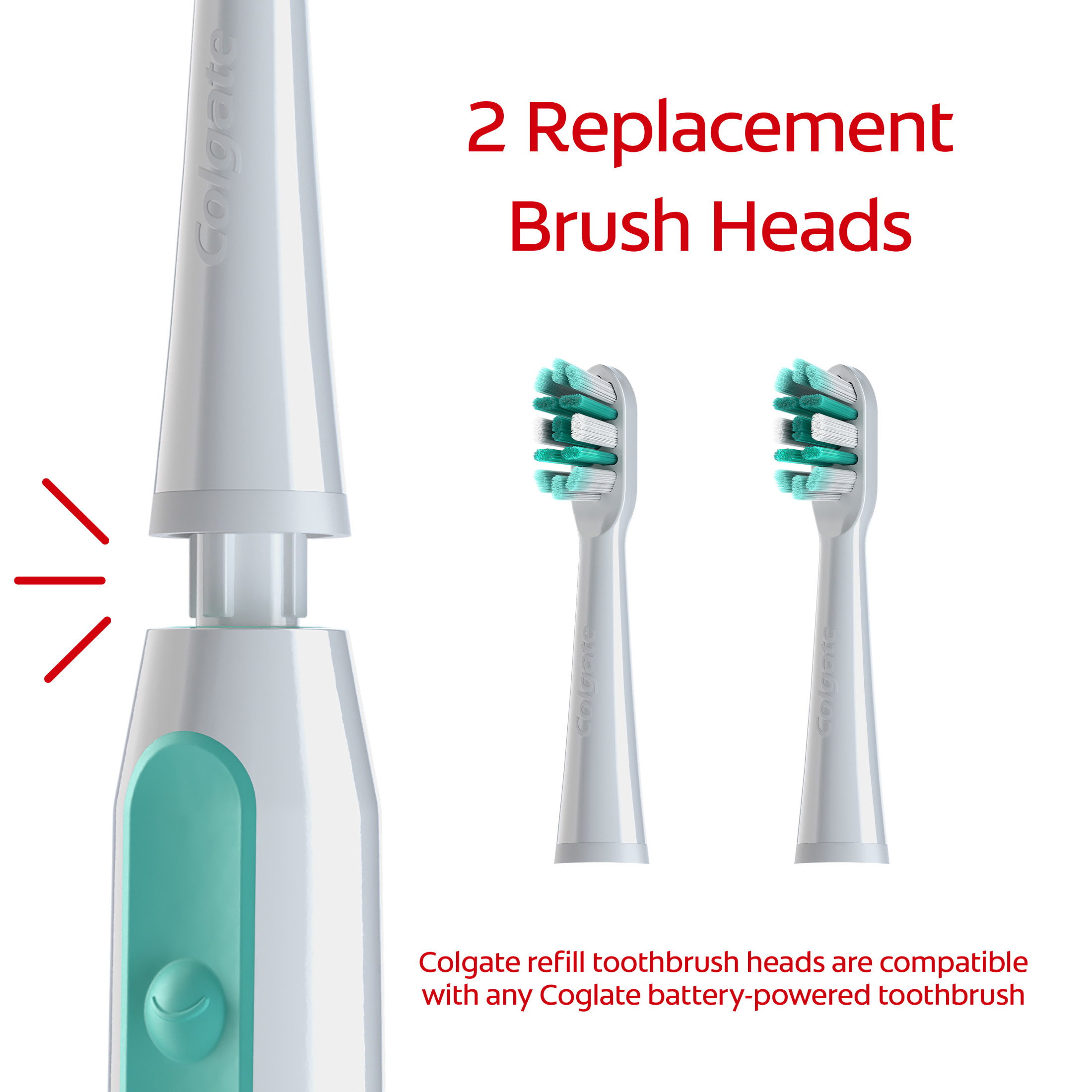 Colgate Total Replacement Toothbrush Heads, 2 Pack photo 2