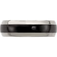 thumbnail image 3 of Titanium Black Ti Domed w/ Cut Edges 7mm Band, 3 of 5