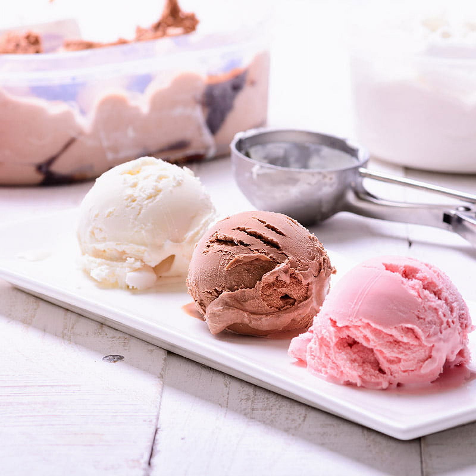 Buy VDNSI Stainless Steel Ice Cream Scoop Fruit Scooper for