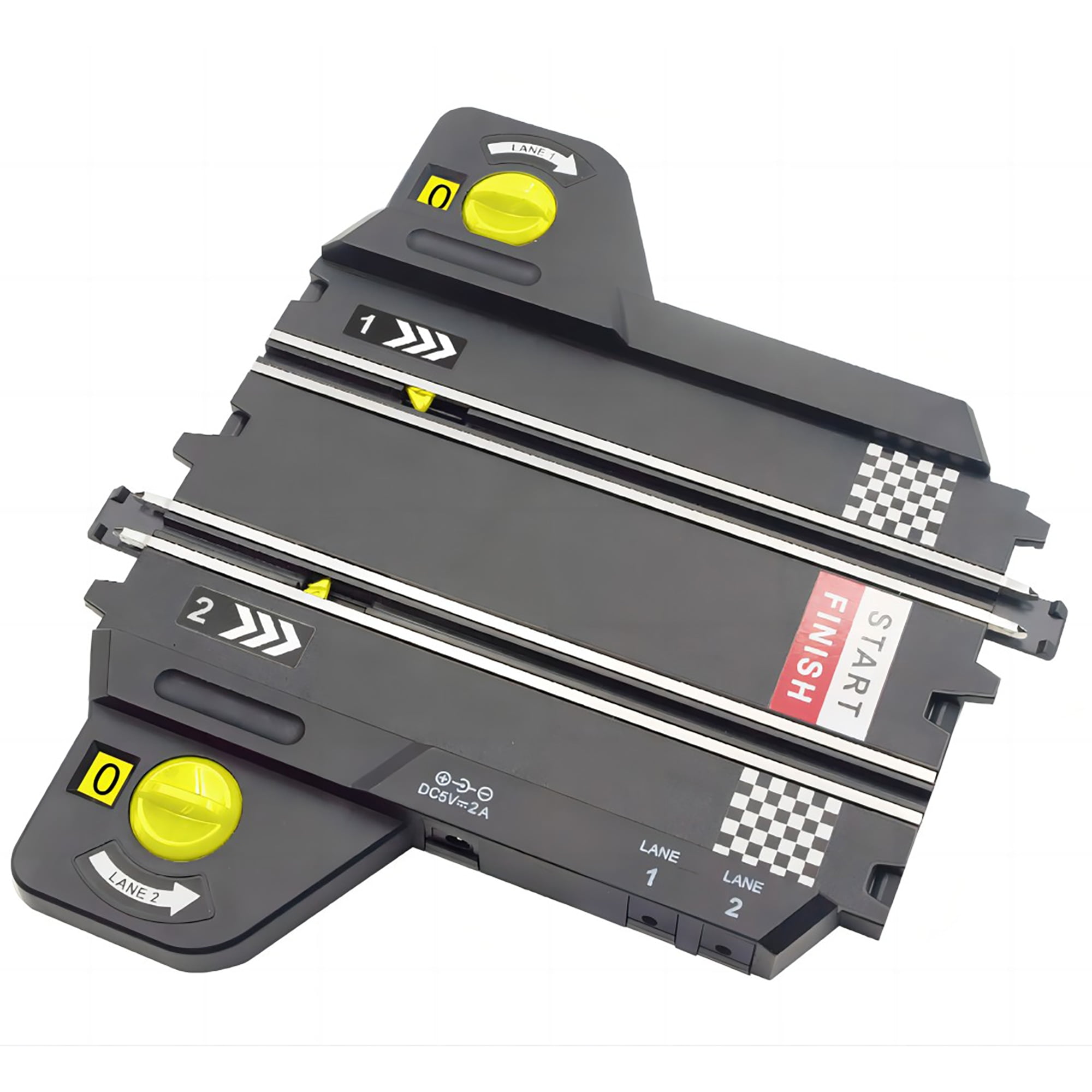 Joysway: SuperFun 201 - 1/43 USB Power Slot Car Racing Set, Layout Size: 51"x23", LED Headlights, Lap Counter, Ages 8+