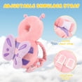 thumbnail image 2 of Mochila protectora para la cabeza del bebé: suave y cómoda, lindo diseño de dibujos animados, mariposa rosa, 2 of 5