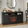 Ameriwood Home Ashton Lane Electric Fireplace TV Stand for TVs up to 65