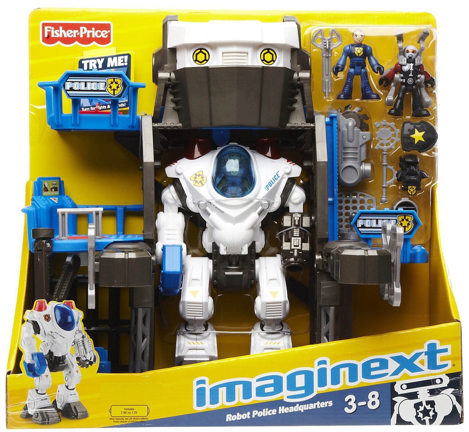 Fisher Price Imaginext Robot Police Policeman From Deep Sea Pack 