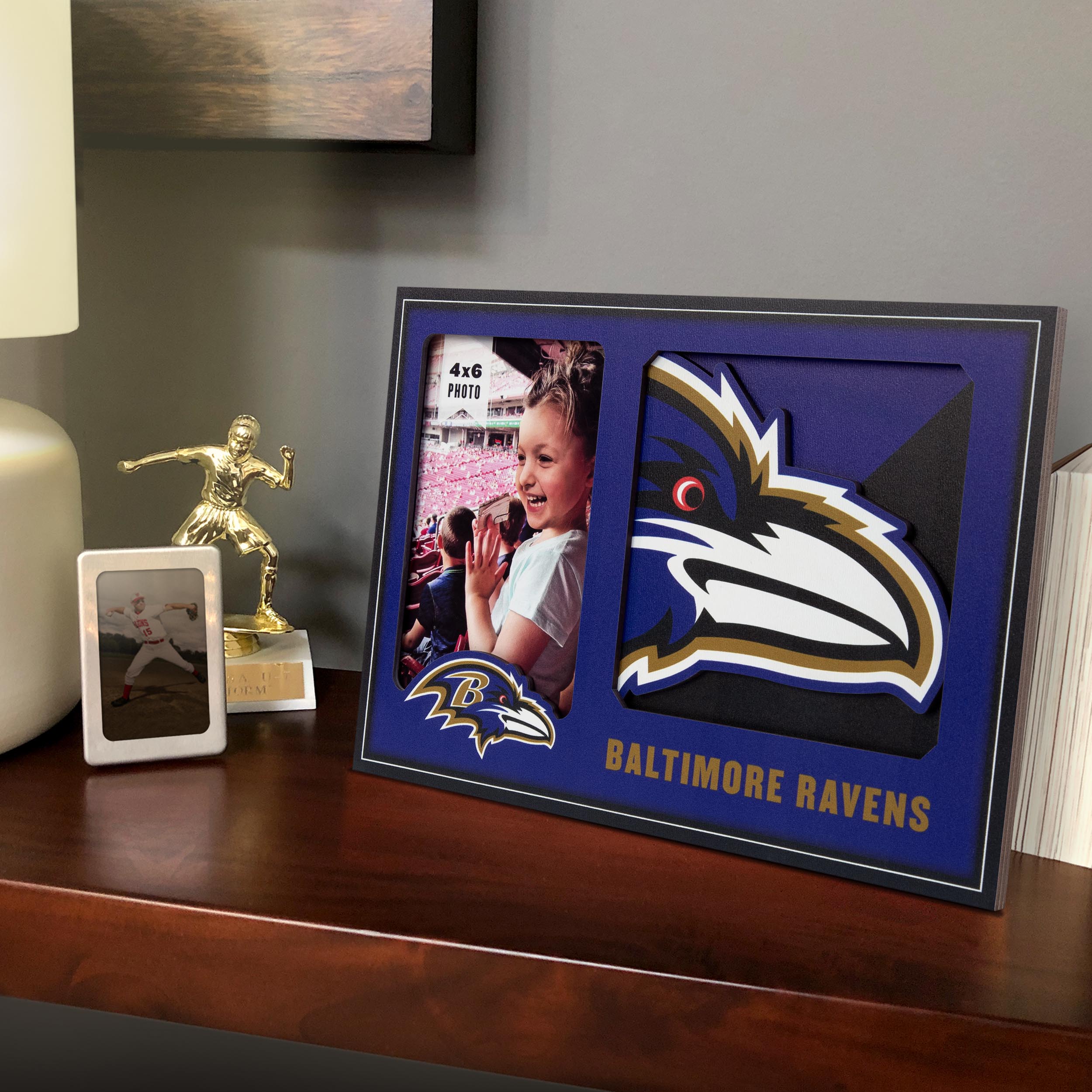 Baltimore Ravens 3D Logo Picture Frame