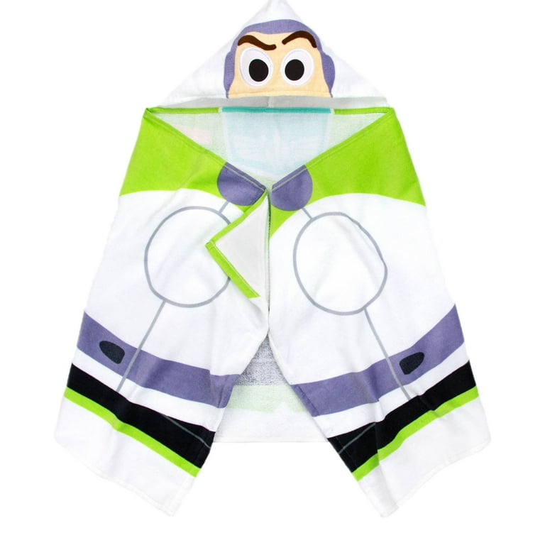 Toy Story Buzz Lightyear Kids Bath Hooded Towel Wrap, 51 x 22