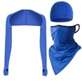 thumbnail image 3 of VBVC Unisex UPF 50+ Cycling Arm Shrug and Neck Gaiter Set,Biking Hiking Breathable Quick-Dry Sun Protection Kit for Men and Women,Blue,Free Size, 3 of 10