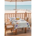 thumbnail image 2 of Outdoor Tablecloths with Umbrella Hole & Zipper, Pink Spring Floral 54x80 Inch Tablecloth Rectangle, Elegant Flowers Farmhouse Botanical Wooden Waterproof Table Cloth, Patio/Pool/Picnic Table Covers, 2 of 8