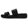 thumbnail image 2 of Cole Haan OriginalGrand Platform Slides Leather Women's Sandals (Black Black, 3.5 UK - 36 EU - 6 US), 2 of 4