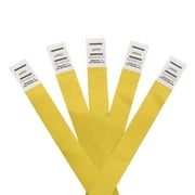 Advantus Tyvek Wristbands Yellow, Pack of 500