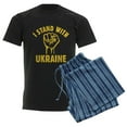 thumbnail image 6 of CafePress - I Stand With Ukraine Men's Dark Pajamas - Men's Dark Loose Fit Cotton Pajama Set, 6 of 7