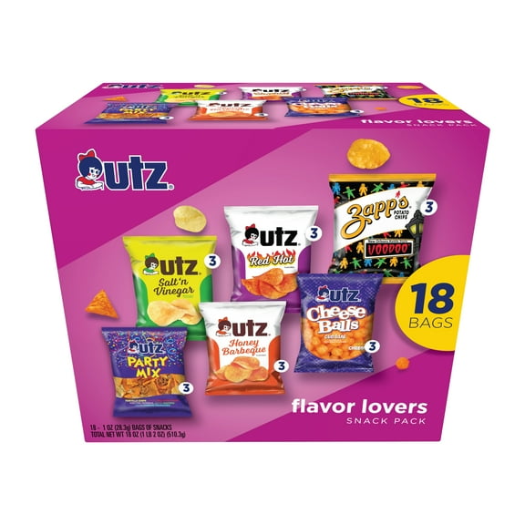 18oz UTZ Flavor Lovers Mix Box 18ct