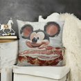 thumbnail image 2 of Fat Pork Food Texture Throw Pillow Square Cover, 2 of 5