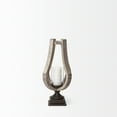 thumbnail image 5 of Mercana Brillion Small Rustic Wood/Metal  Brown Table Candle Holder, 5 of 10