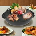 thumbnail image 2 of Electric Hot Pot and Grill Combo, 110V Hot Pot with Grill 2-in-1, Multifunctional Smokeless Korean Barbecue Grill, Capacity for 3-5 People, Suitable for Korean BBQ, Shabu and Soup, 2 of 11