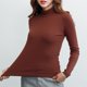thumbnail image 1 of Women Turtleneck Base Layer Shirts Long Sleeve Slim Fit Thermal Underwear Tops, 1 of 8