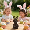 thumbnail image 3 of Tdxkok Handwoven Rattan Easter Bunny Figurine Rustics Holiday Decoration Accents Natural Woven Rabbits Sculpture for Spring Home and Garden Display Easter Gifts, 3 of 6