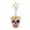 golden, variant on Diamond studded creative metal Halloween skeleton cross-border keychain alloy rhinestone simulation small skeleton