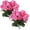 Pink, variant on 2 Pcs Artificial Geranium Flowers for Outdoors Fake Geranium Silk Flower Outdoor UV Resistant Garden Plants Faux Geranium Flowers for Christmas Home Kitchen Table Centerpieces Decor, 13.7", Pink