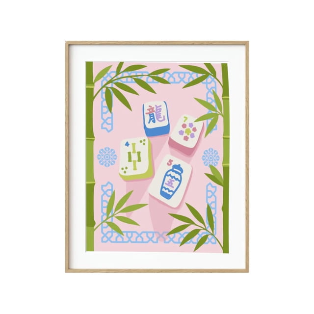 Kit de pintura por números Pink Picasso Tile Time Mahjong
