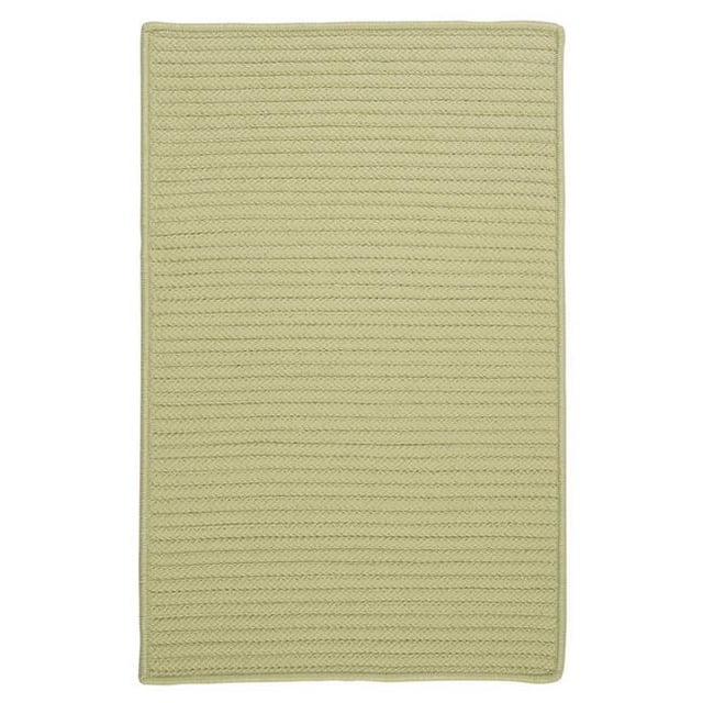 Colonial Mills Rug H834R120X156S Simply Home Solid - Celery 10 ft. x13 ft. Braided Rug