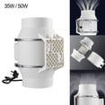 thumbnail image 2 of MYG Inline Duct Fan Effective Ventilation Low Noise Level Easy To Install 4in 5in, 2 of 10