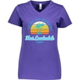 thumbnail image 3 of Inktastic Summer Enjoy the Sunshine Fort Lauderdale Florida in Blue Women's V-Neck T-Shirt, 3 of 5