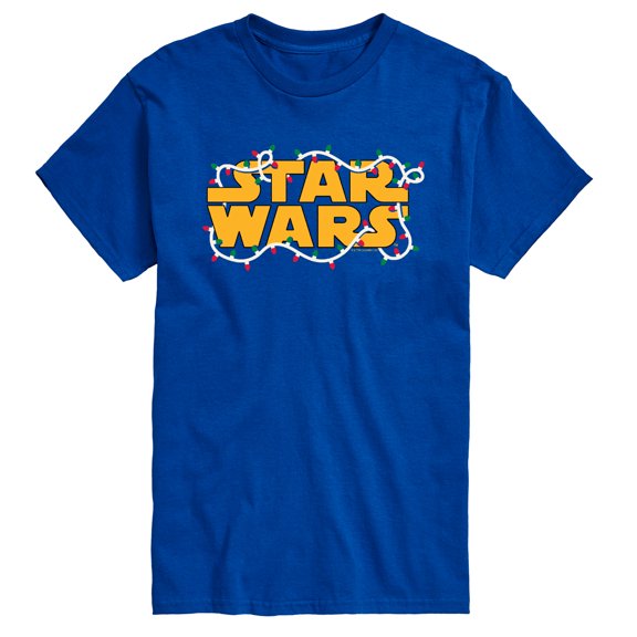 Star Wars - Logo Christmas Lights Men's Short Sleeve Graphic T-Shirt