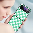 thumbnail image 4 of Allytech Galaxy Z Flip 3 Cover, Flip 3 Case, Drop Protection Scratch Resistant Women Men Girls Plastic Protective Phone Cases Cover for Samsung Galaxy Z Flip 3 5G 2021, Plaid Pattern Green, 4 of 8