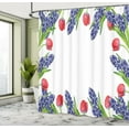 thumbnail image 5 of Ambesonne Floral Shower Curtain, Blossom Spring Flowers, 69"Wx70"L, Red Purple Green, 5 of 5