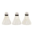 thumbnail image 2 of Premium Durable Goose Feather Shuttlecocks with Nylon Fiber Cork Base - 3-Pack in Storage Bucket for Training & Entertainment, Ideal for Wholesale and Drop Shipping, 2 of 5