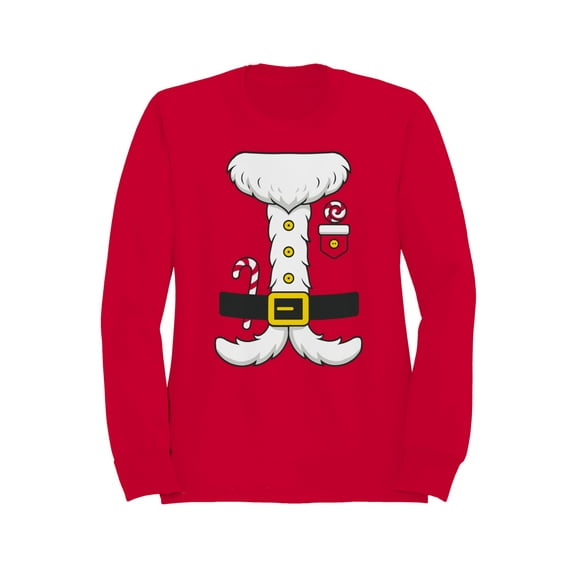 Festive Santa Outfit Men's Sweatshirt