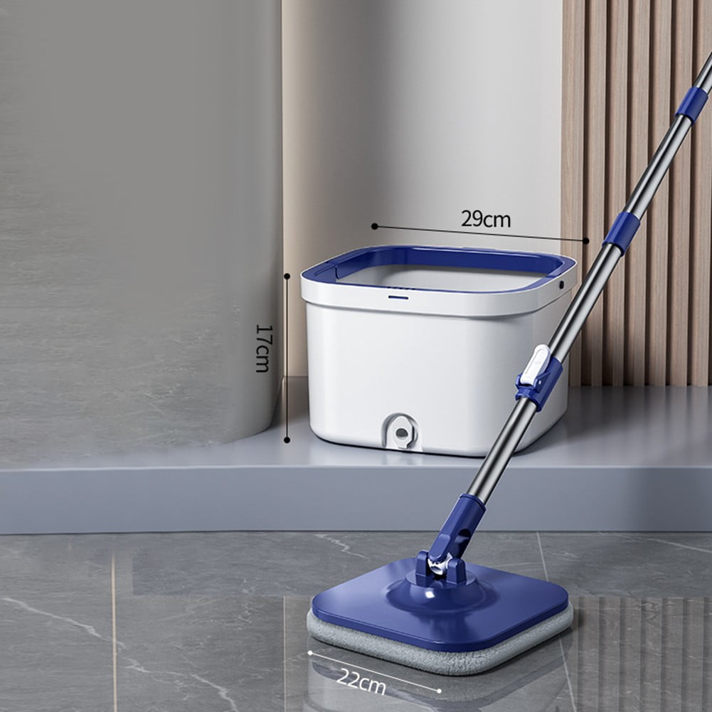Folding mop set household kitchen bathroom floor mop with bucket cleaning tool