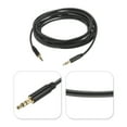 thumbnail image 2 of 3.5mm Aux Cable Male to Male Auxiliary Audio Cable HiFi Headphone Cord 10ft Nylon Braided for Phone Headphone Black, 2 of 4