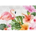 thumbnail image 2 of Kimberly, Allen 32x23 Gold Ornate Wood Framed with Double Matting Museum Art Print Titled - Flamingo Palm, 2 of 4