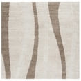 thumbnail image 6 of SAFAVIEH Florida Ellen Abstract Shag Runner Rug, Cream/Dark Brown, 2'3" x 8', 6 of 10