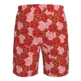 thumbnail image 6 of Naloa Rose Flowers Men's Beach Shorts, Surfing shorts, Swim trunks, Quick Dry Swim Trunks for Surfing Beach Fun - Medium, 6 of 9