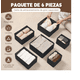 thumbnail image 2 of 6 Pcs Cajas De Almacenamiento Y Organizador De Ropa En Tela Xtellar negro, 2 of 3