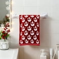 thumbnail image 2 of hulanddfd Valentine’s Day Hand Towels 27.55x15.75inches Red White Hearts Double Sided Cottons Bathroom Towel for Bathroom Kitchen Home Decor and Spa, 2 of 6