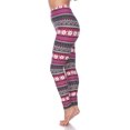 thumbnail image 3 of White Mark Leggings à Imprimé des Fêtes pour Femmes, 3 of 5